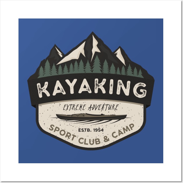 Kayaking Wall Art by CANVAZSHOP